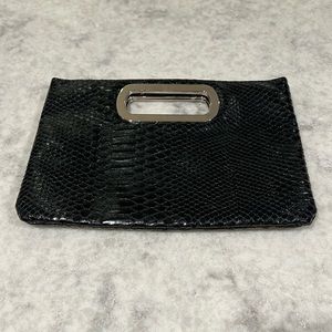 Black Snakeskin Purse
